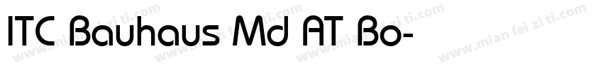 ITC Bauhaus Md AT Bo字体转换